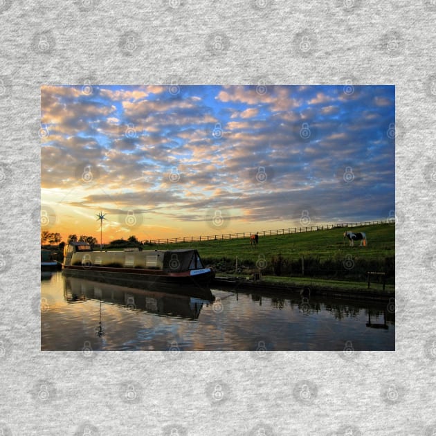 Narrowboat on the Oxford Canal by Ludwig Wagner